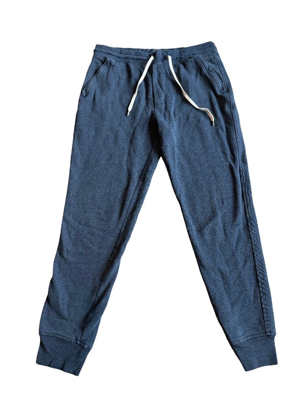 J. Crew Jeans Navy Blue Jogger Sweatpants Drawstring Waist Athleisure Size Large